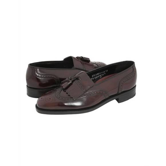 NEW FLORSHEIM lexington wingtip loafer - medium width in burgundy - Picture 1 of 2